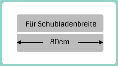 Schubladenbreite 80cm