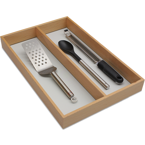 Mehrzweckelement mit 2-Facheinteilung. Für die individuelle Einteilung Ihrer Schubladen